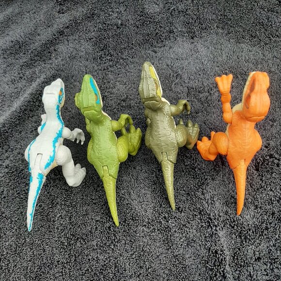 Fisher Price Imaginext Jurassic World Raptor Dinosaur Toy Figure Lot (4) - Picture 6 of 9
